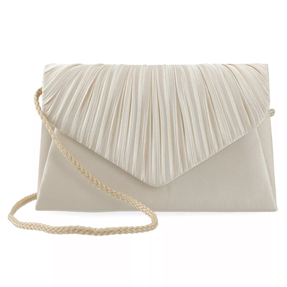 Jessica McClintock champagne color evening Bag